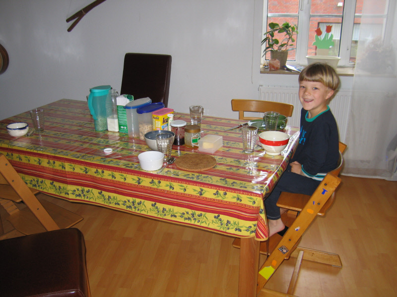 Baptiste a mis le couvert